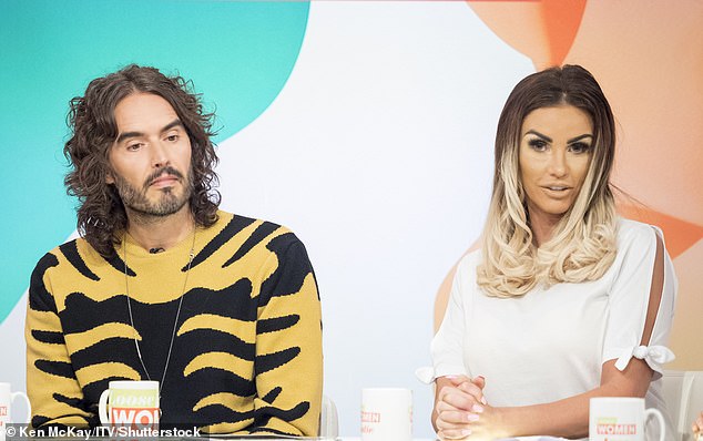 Katie Price reveals her experience with Russell Brand as the comedian faces a wave of s3xual assault allegations