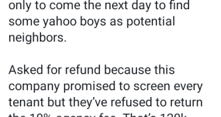 Nigerian man says he asked for a refund after paying for a house because Yahoo boys are potential neighbours
