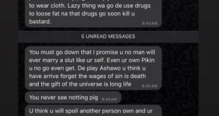 One day you all will hear my story  - Maureen Esisi says as she shares screenshots of disturbing messages from a troll wishing her d@ath and barrenness