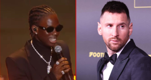 Rema snubs Messi at Ballon d'Or ceremony