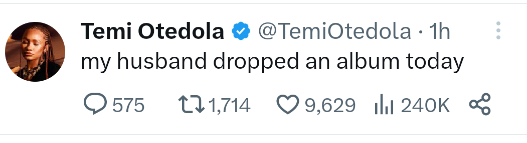 Temi Otedola confirms she