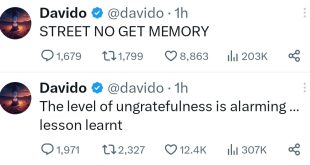 "The level of ungratefulness is alarming" Davido laments after Dammy Krane accused him of owing him
