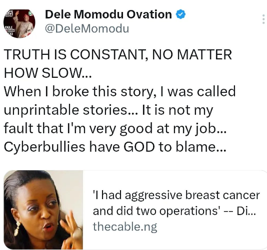 "They have said worse things about you" Dele Momodu reacts to "vulgar message from APC cyberbullies" forwarded to him by Bayo Onanuga