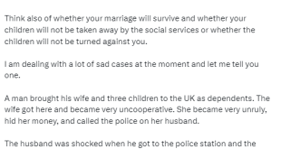 UK police arrest Nigerian woman for falsely accusing her husband of r@ping her