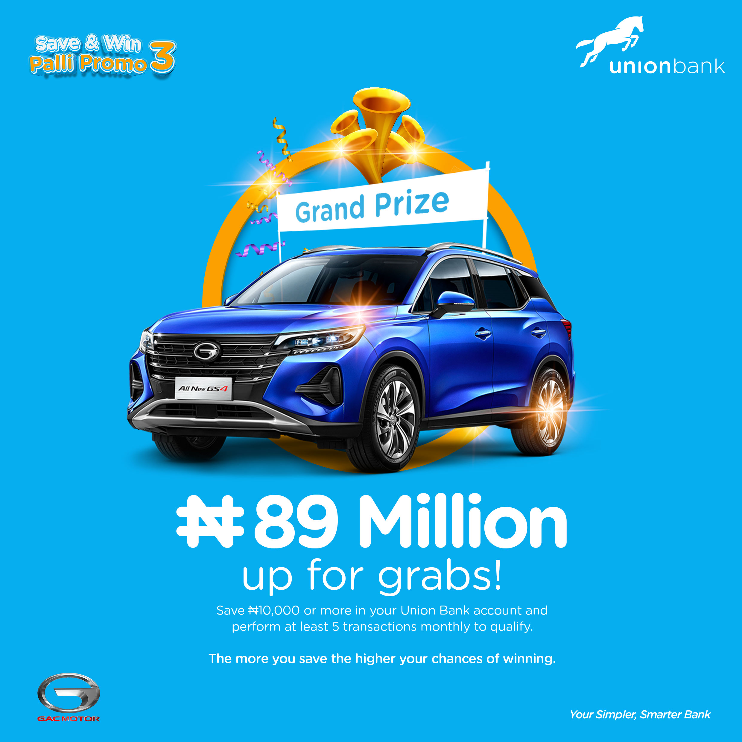 Union Bank Save & Win Promo Returns; Unveils Grand Prize of Brand-New SUV, Other Exciting Rewards for Winners