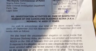 We responded to police inquiry on Mohbad since September 28 ? NDLEA