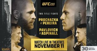 Jiri Prochazka vs Alex Pereira UFC 295 Poster