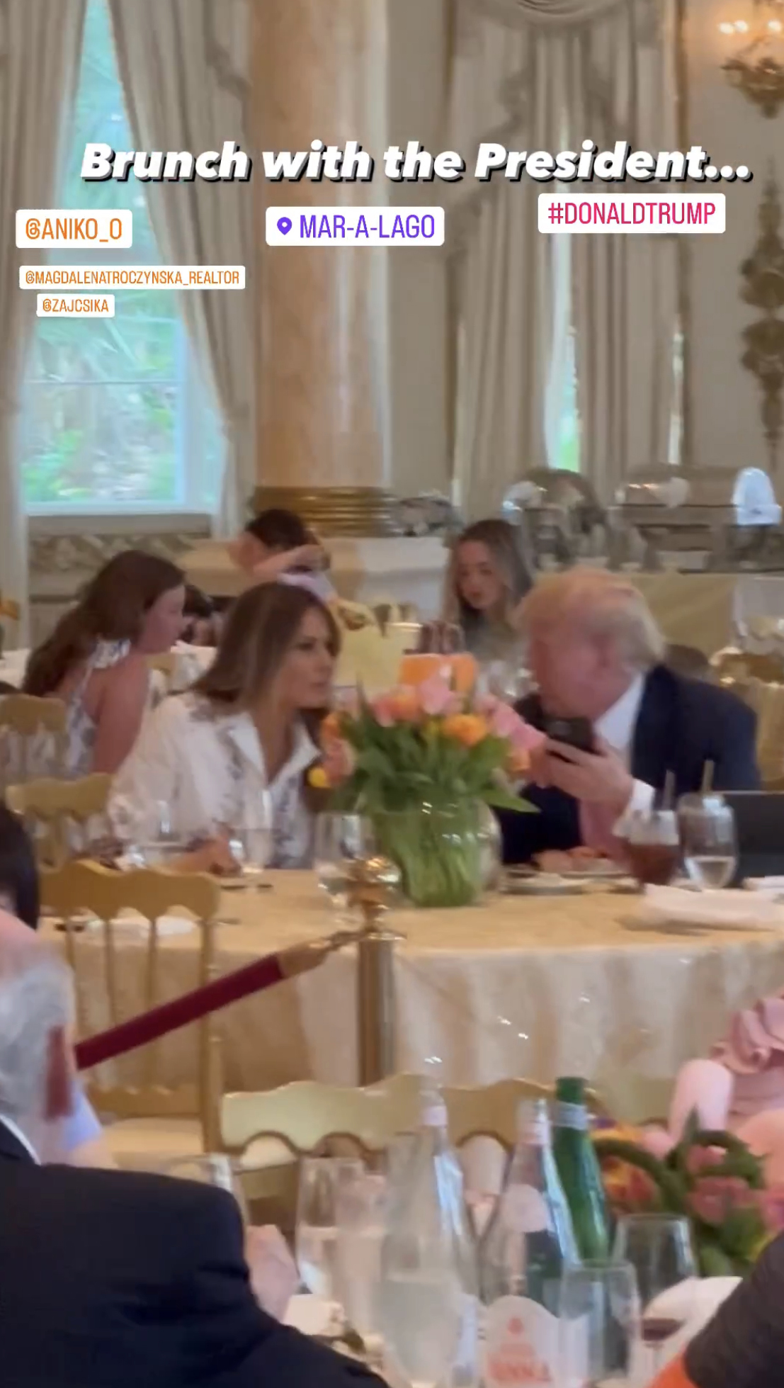 Donald Trump and Melania seen together for first time in months at Mar-a-Lago Halloween party