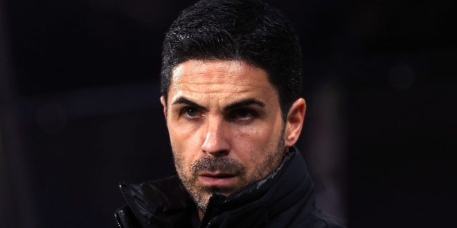 Arsenal manager Mikel Arteta during the Gunners