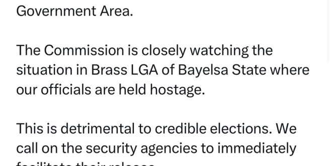 INEC officials held hostage in Bayelsa