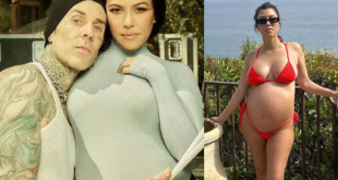 Kourtney Kardashian gives birth to first baby with Travis Barker weeks after emergency surgery
