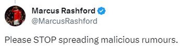 Marcus Rashford tells Man United fan channel to