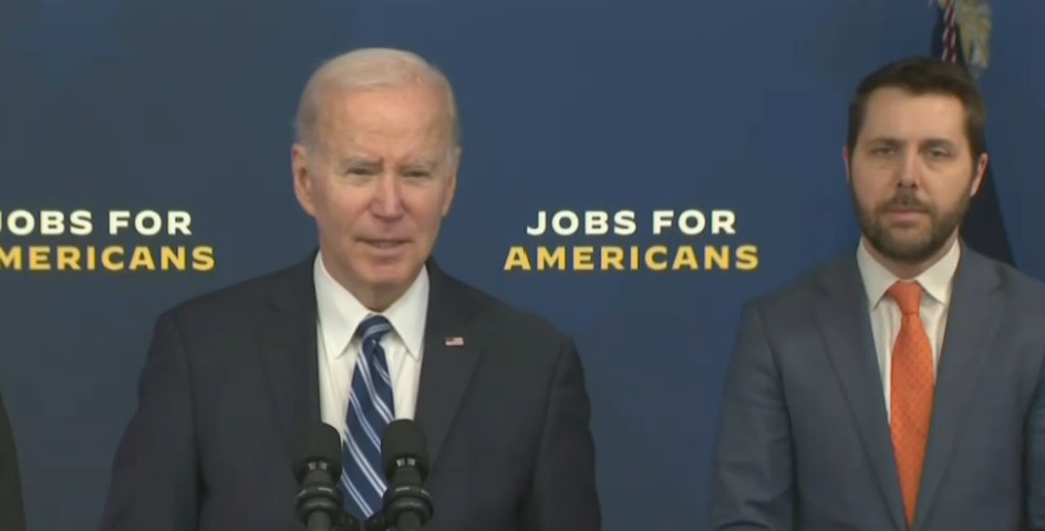 Joe Biden talks about the record setting January jobs numbers.
