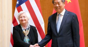 Treasury Secretary Yellen to Hold Economic Talks With Chinese Counterpart