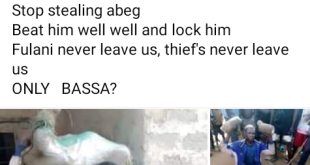 Young man caught stealing tubers of yam in Nasarawa community