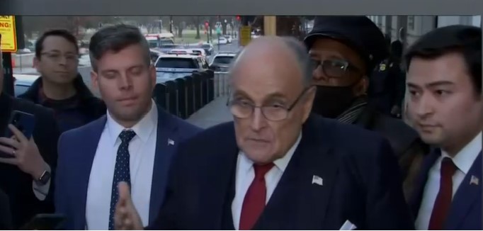Rudy Giuliani speaks after losing defamation lawsuit.
