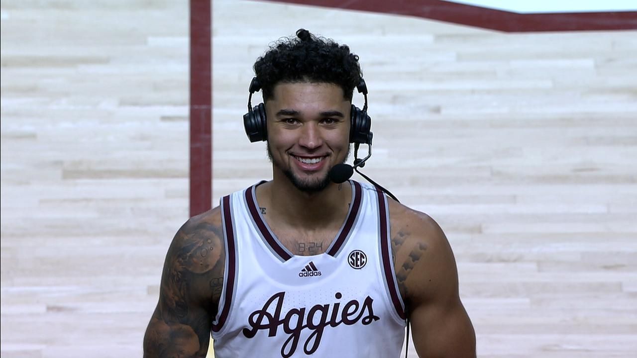 Aggies' Carter emphasizes staying present, team culture - ESPN Video