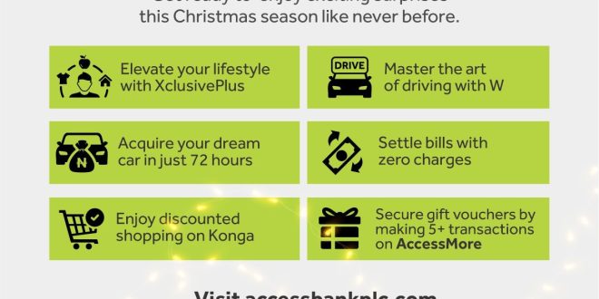 Christmas: Access Bank unveils season of Rewards to excite Customers