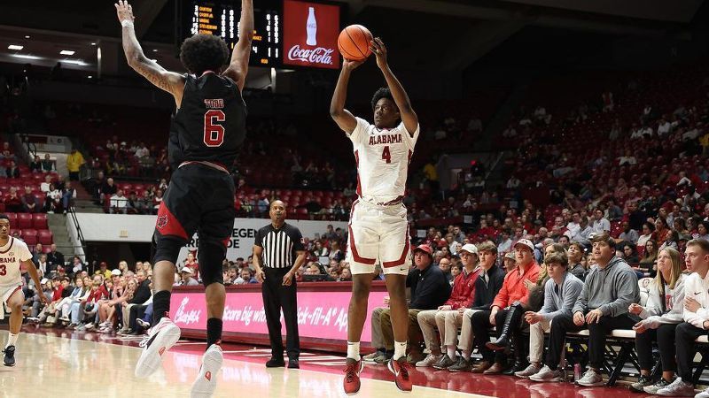 Crimson Tide flush out Red Wolves from beyond the arc