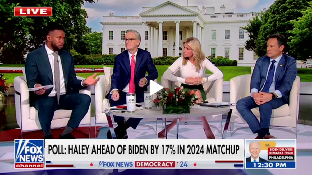Fox News' Brian Kilmeade Stunned By Poll Showing Trump, Haley Would Steamroll Biden