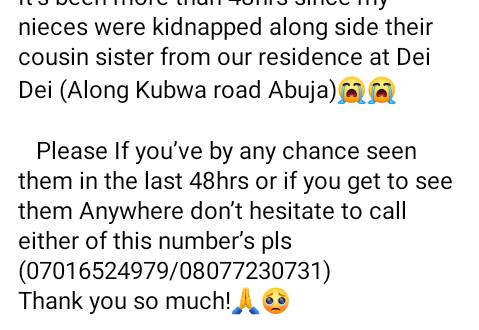 Gunmen kidnap 23 residents in Abuja community