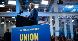 In Las Vegas, Biden Speaks the Name He Often Doesn’t