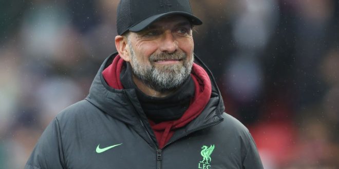 Liverpool manager Jurgen Klopp during the Premier League match between Crystal Palace and Liverpool FC at Selhurst Park on December 9, 2023 in London, England. (Photo by Rob Newell - CameraSport via Getty Images)
