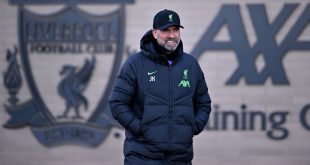 Jurgen Klopp manager of Liverpool during a training session at Axa Training Centre on December 13, 2023 in Liverpool, England. (Photo by Andrew Powell/Liverpool FC via Getty Images)