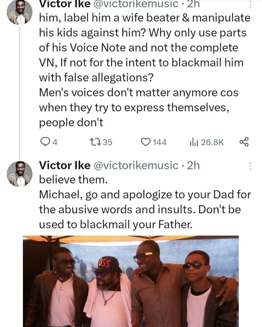 "Michael, go and apologise to your dad" Emeka Ike