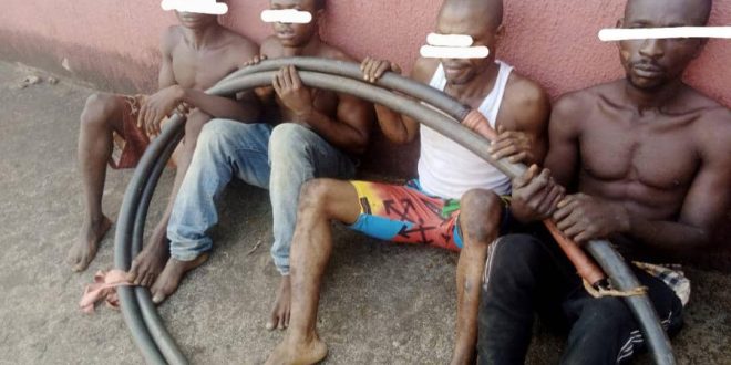NSCDC arrests four for vandalising electric cables in Anambra