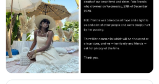 Nigerian transgender model, Fola Francis drowns in Lagos beach
