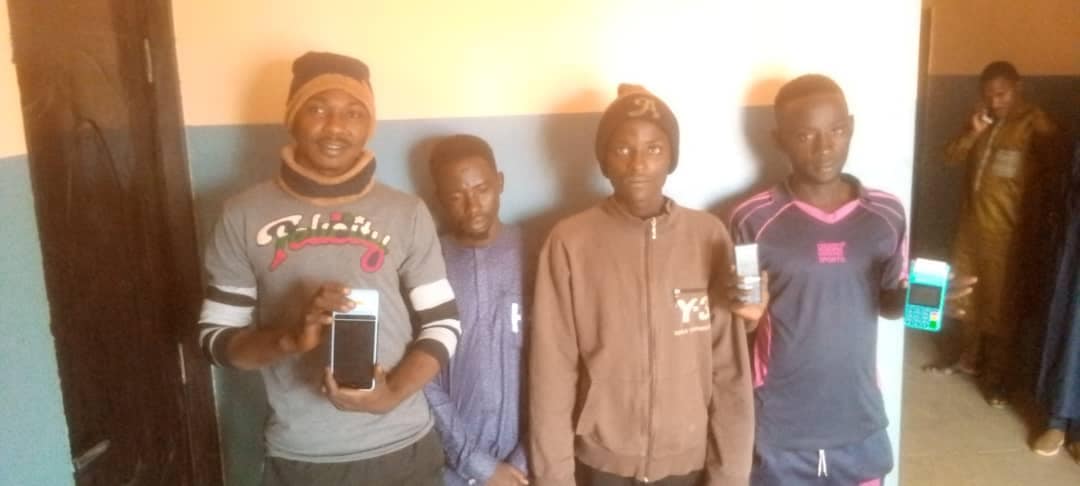 Police arrest four notorious POS and phone thieves in Jigawa