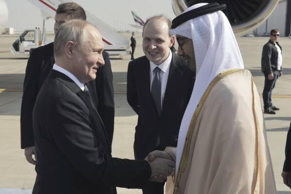 Putin visits UAE and Saudi Arabia to discuss Oil and Regional conflicts despite ICC arrest warrant