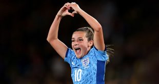 Ella Toone of England celebrates after scoring her team