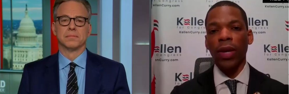 Jake Tapper interviews Kellen Curry on CNN.