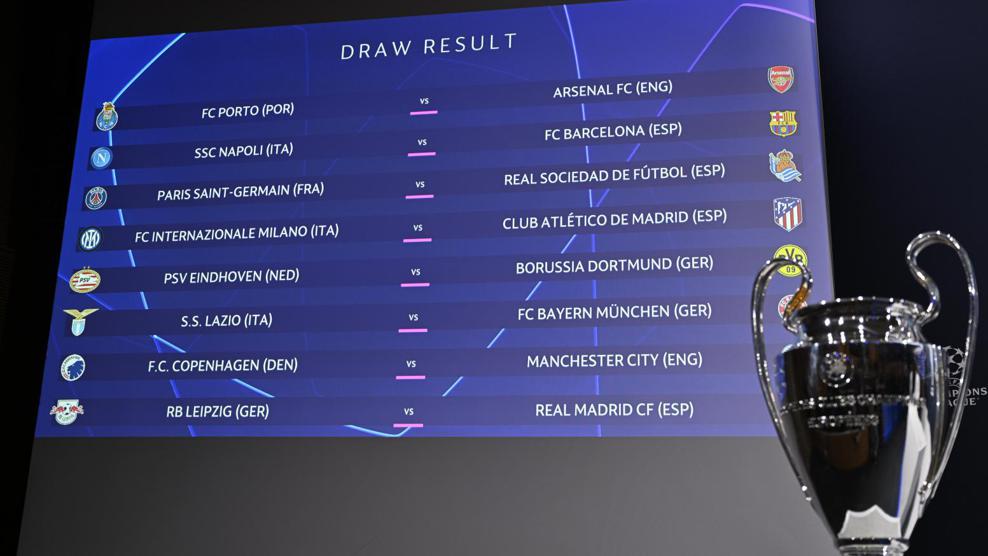 UEFA Champions League last-16 draw revealed:  Victor Osihmen