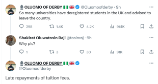 UK universities reportedly deregister Nigerian students over late school fees payment