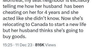 Woman leaves cheating husband and relocates to Canada without his knowledge
