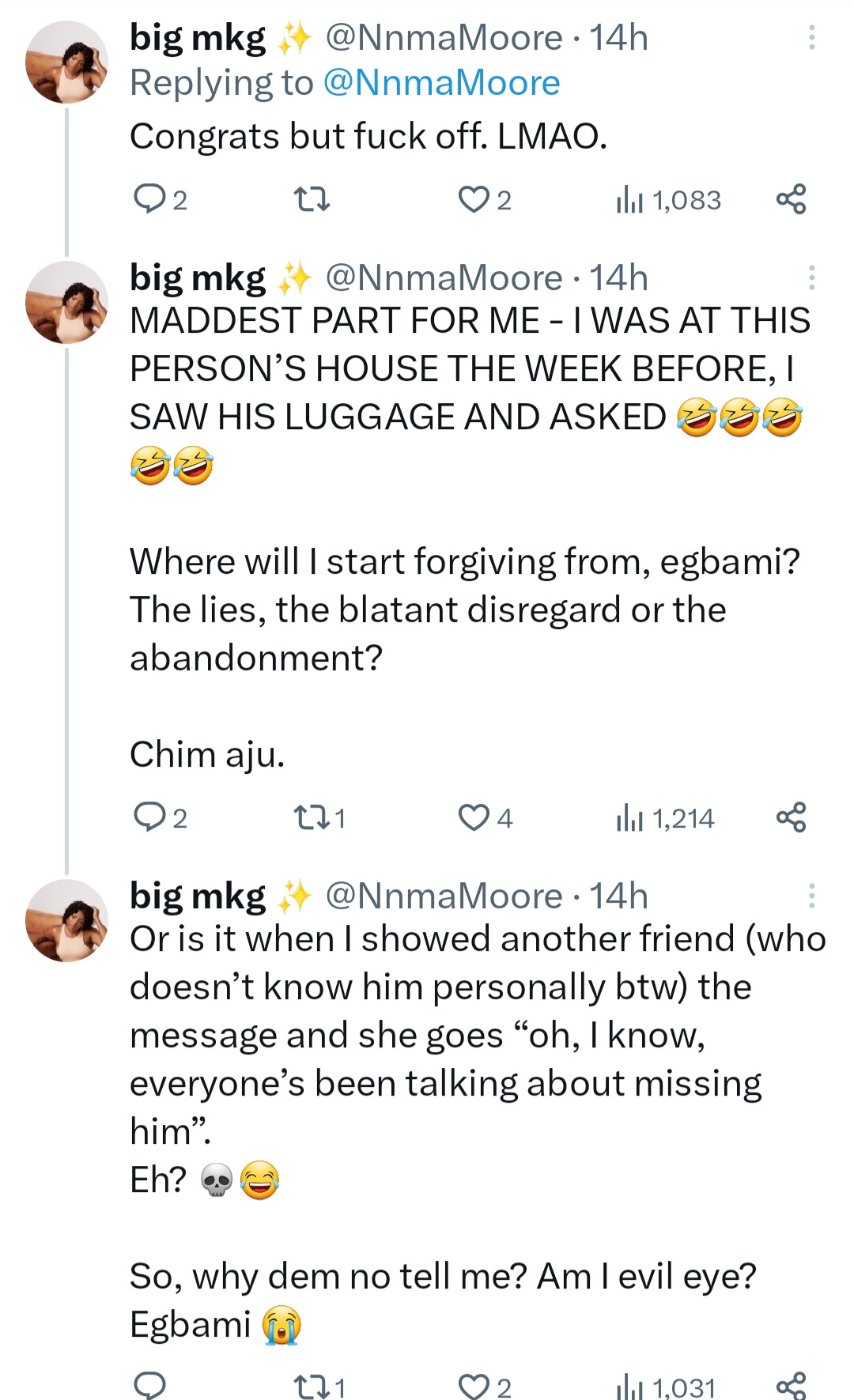 Woman shares chat that made her block her close male friend
