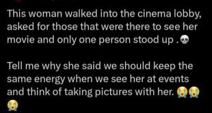 X user shares encounter with an unnamed female filmmaker