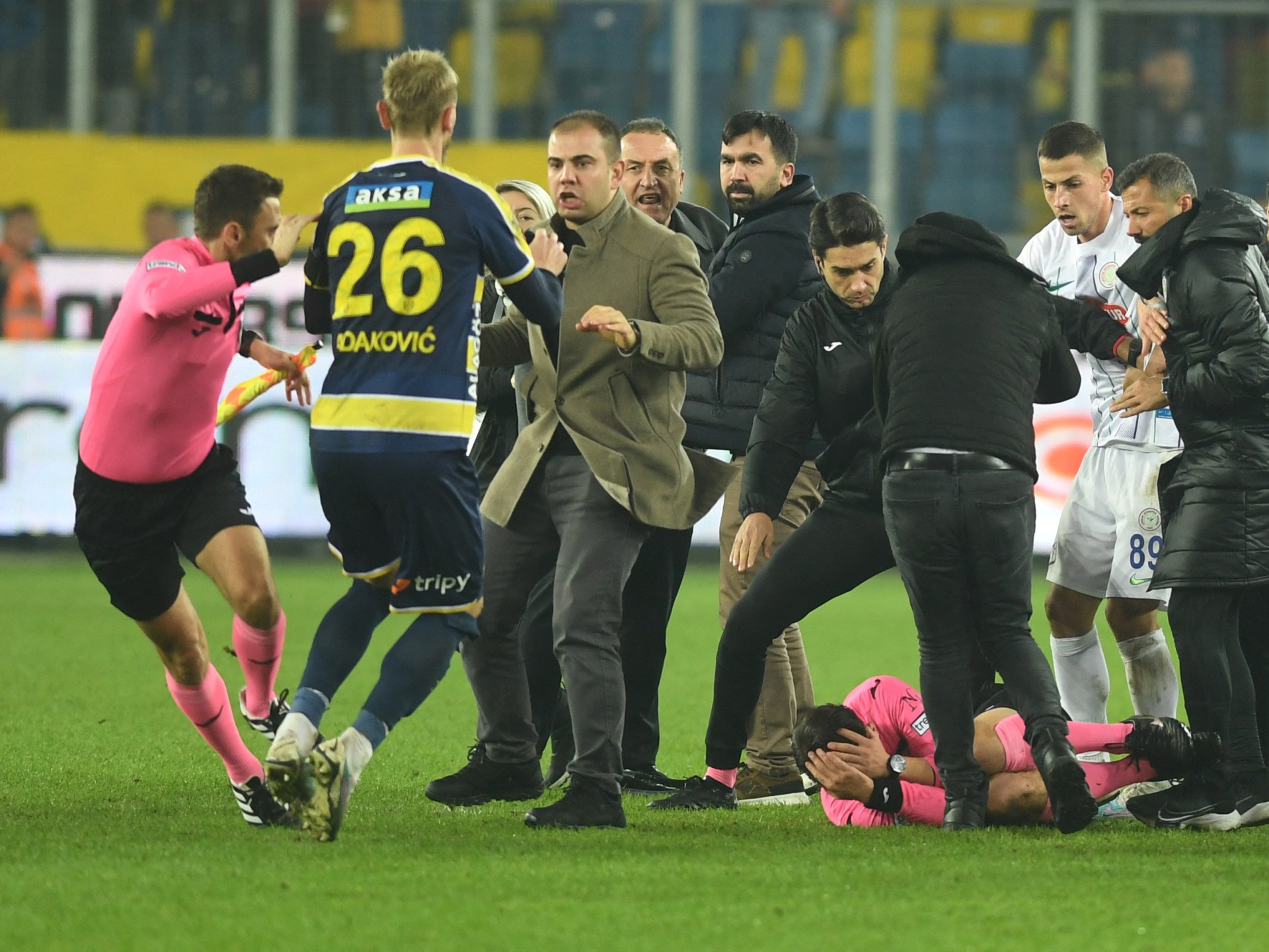 ‘Night of shame’: Turkey suspends all football after referee is punched