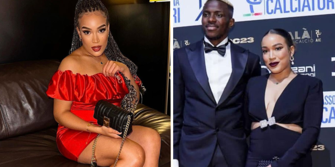 'Perfect woman' - Victor Osimhen's Oyinbo girlfriend Stefanie Ladewig sets tongues wagging with last Instagram post of 2023