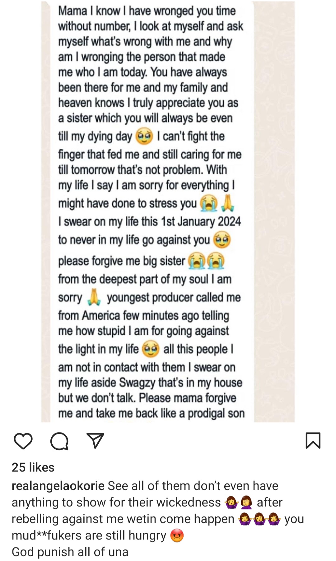 Actress, Angela Okorie calls out former PA and others for allegedly using her son