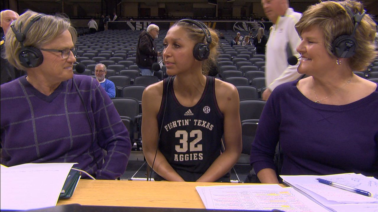 Aggies' Ware praises teammates for her career high - ESPN Video