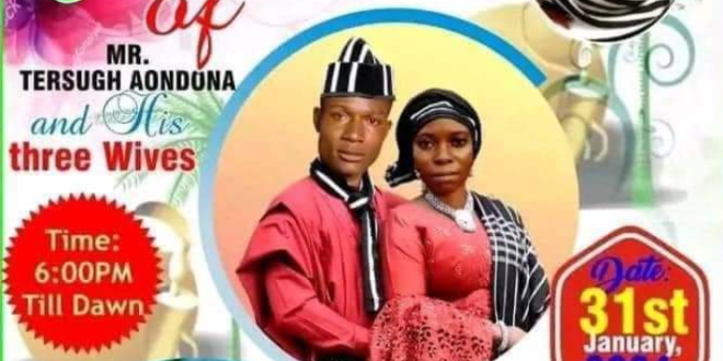 Benue man set to marry three women same day