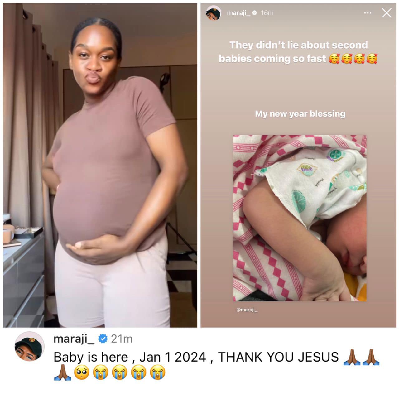 Comedienne Maraji welcomes her second child