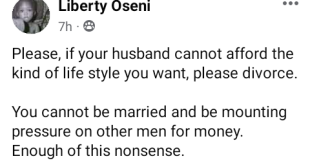Divorce your husband if he can