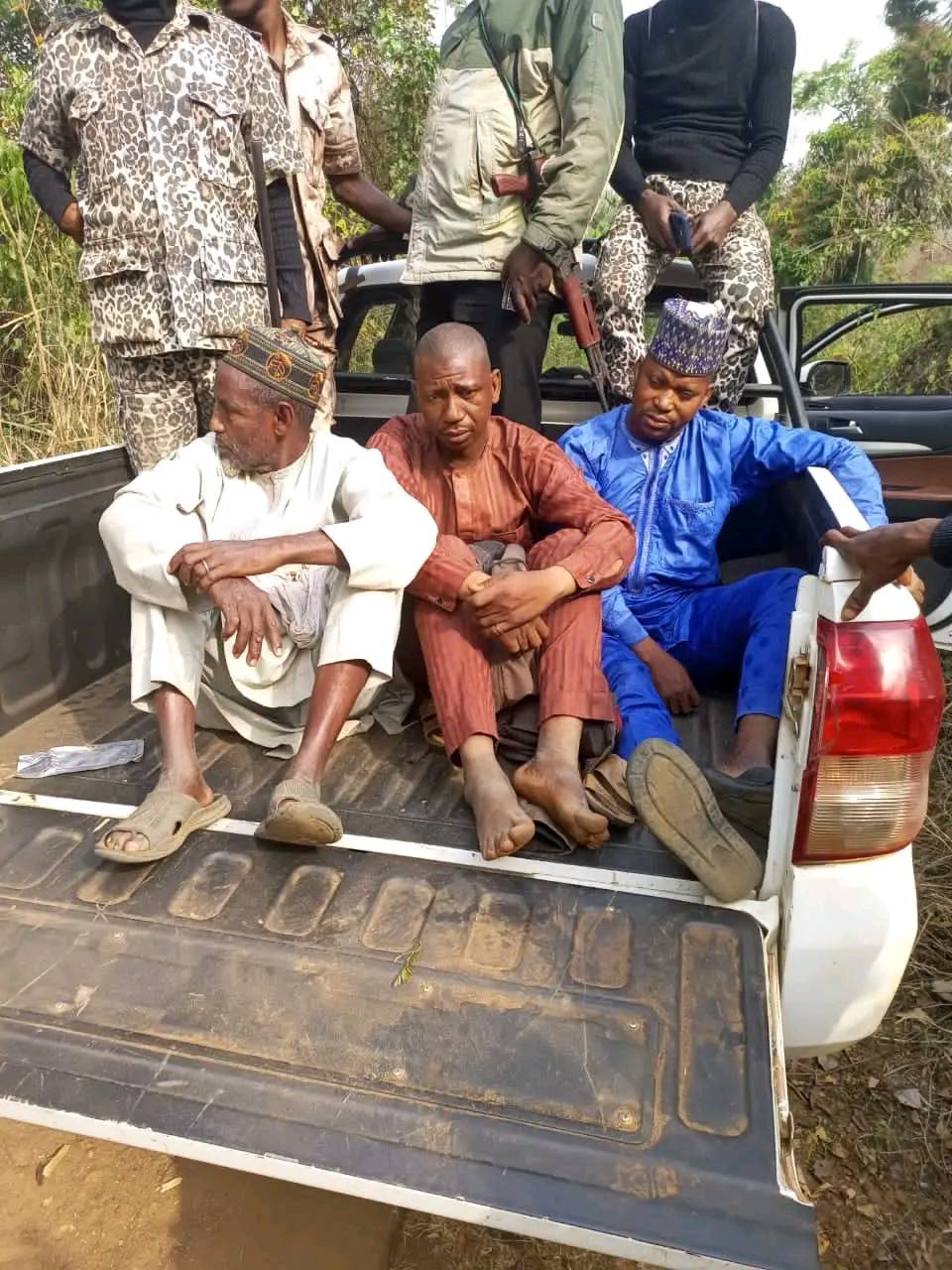 Five suspected kidnappers claiming to be Fulani herdsmen arrested in Ekiti (photos)
