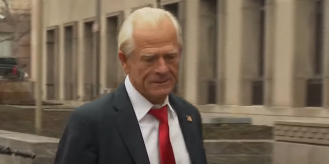 Former Trump Advisor Peter Navarro Sentenced To 4 Months In Prison By Obama-Appointed Judge For Defying J6 Subpoena