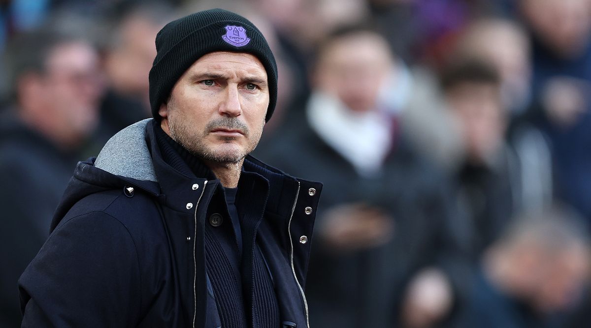 Frank Lampard during his stint as Everton boss